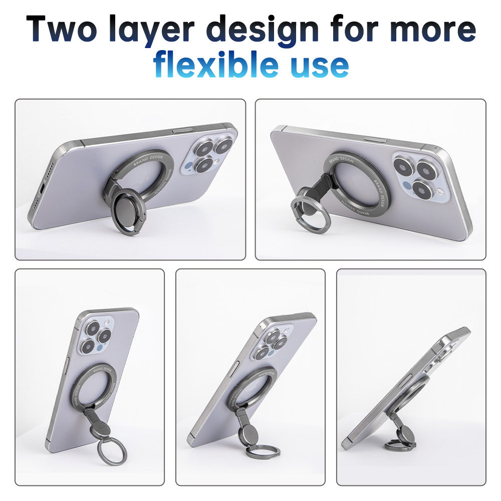 Adjustable Metal Magnetic Ring Holder Flexible Custom Innovative Phone Finger Grip Stand Fidget Spinner