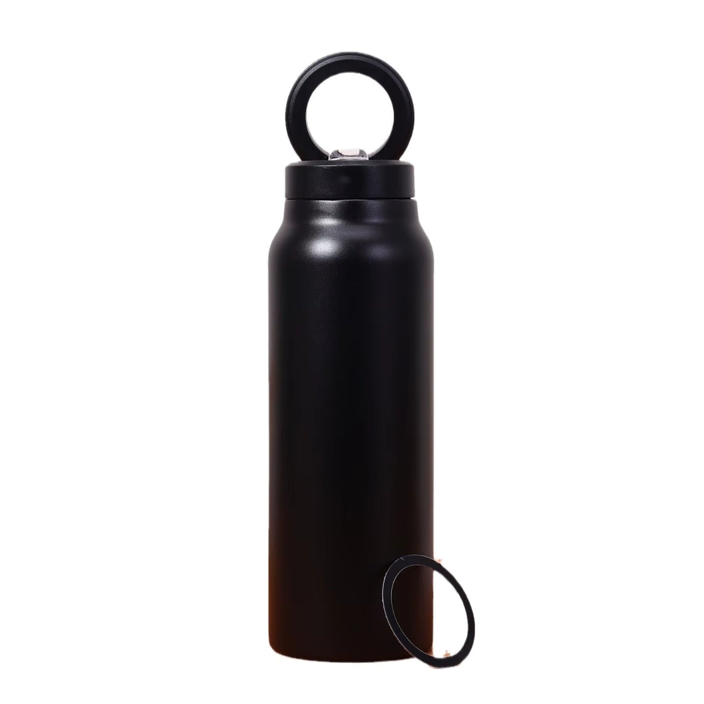 24oz Magnetic Phone Holder Vacuum Insulated Stainless Steel Sport Flask 700ml Hot/Cold Water Bottle