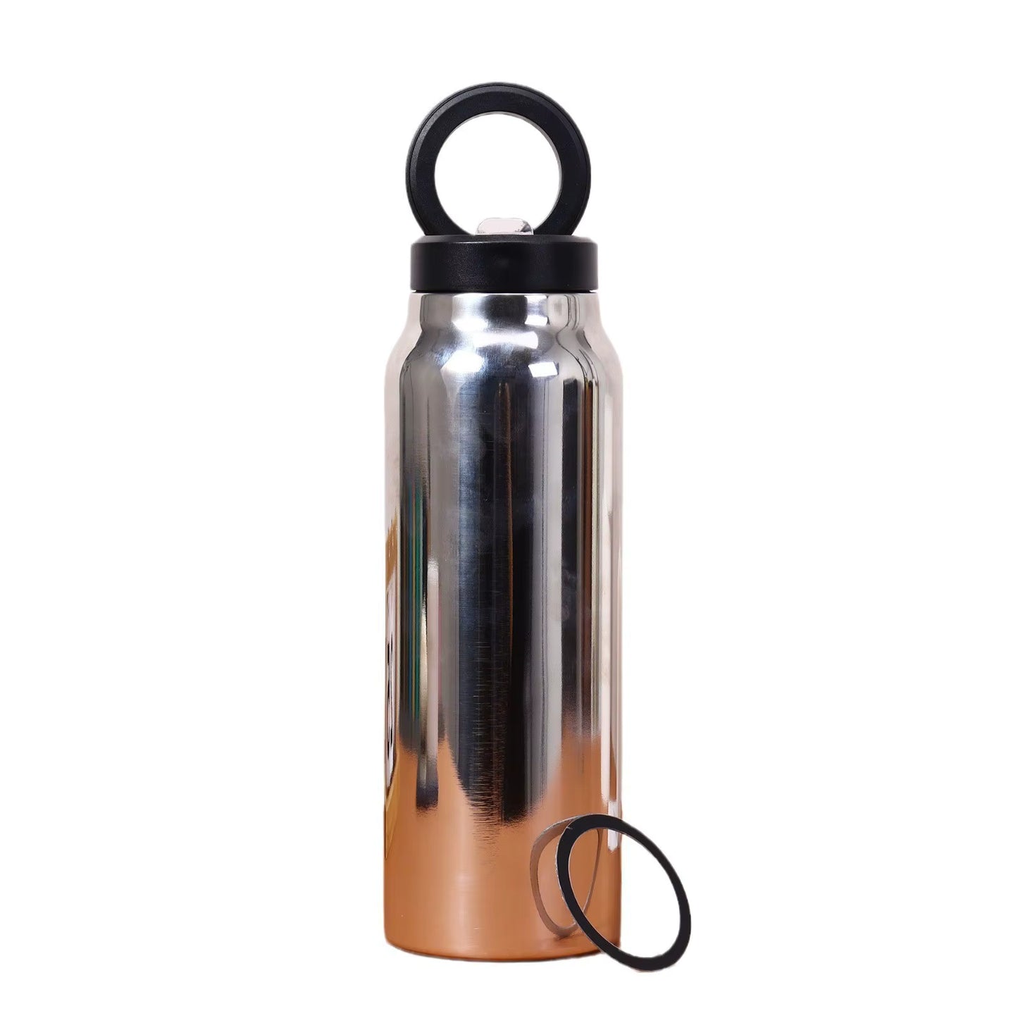 24oz Magnetic Phone Holder Vacuum Insulated Stainless Steel Sport Flask 700ml Hot/Cold Water Bottle