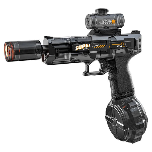 Cross-border Explosions Fire Small Ice Mouse Plastic Electric Water Gun for Children's Continuous Linkage Bore Pulse Bare