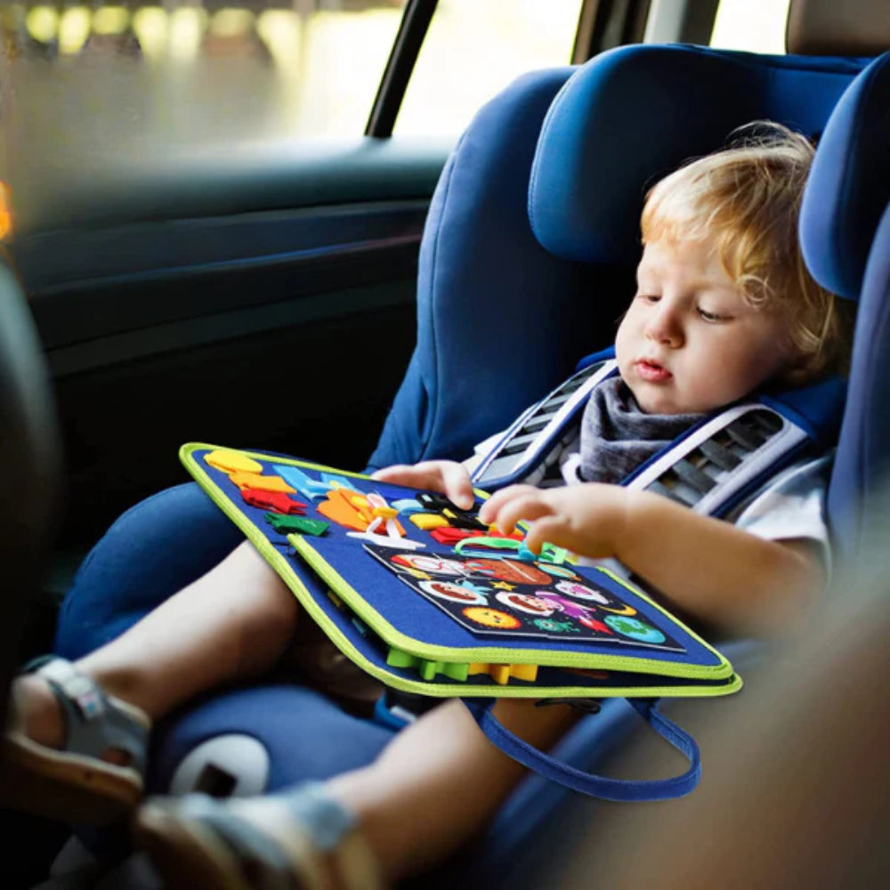 Busy Book – Interactive Educational Activity Book for Kids – Blue